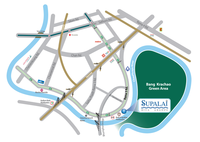 Supalai Prima Riva ศุภาลัย พรีมา ริวา พระราม 3 นราธิวาส Penthouse ชั้นสูงสุด วิวแม่น้ำเจ้าพระยา ห้องใหม่ ตกแต่งสวย  266.72 ตรม.